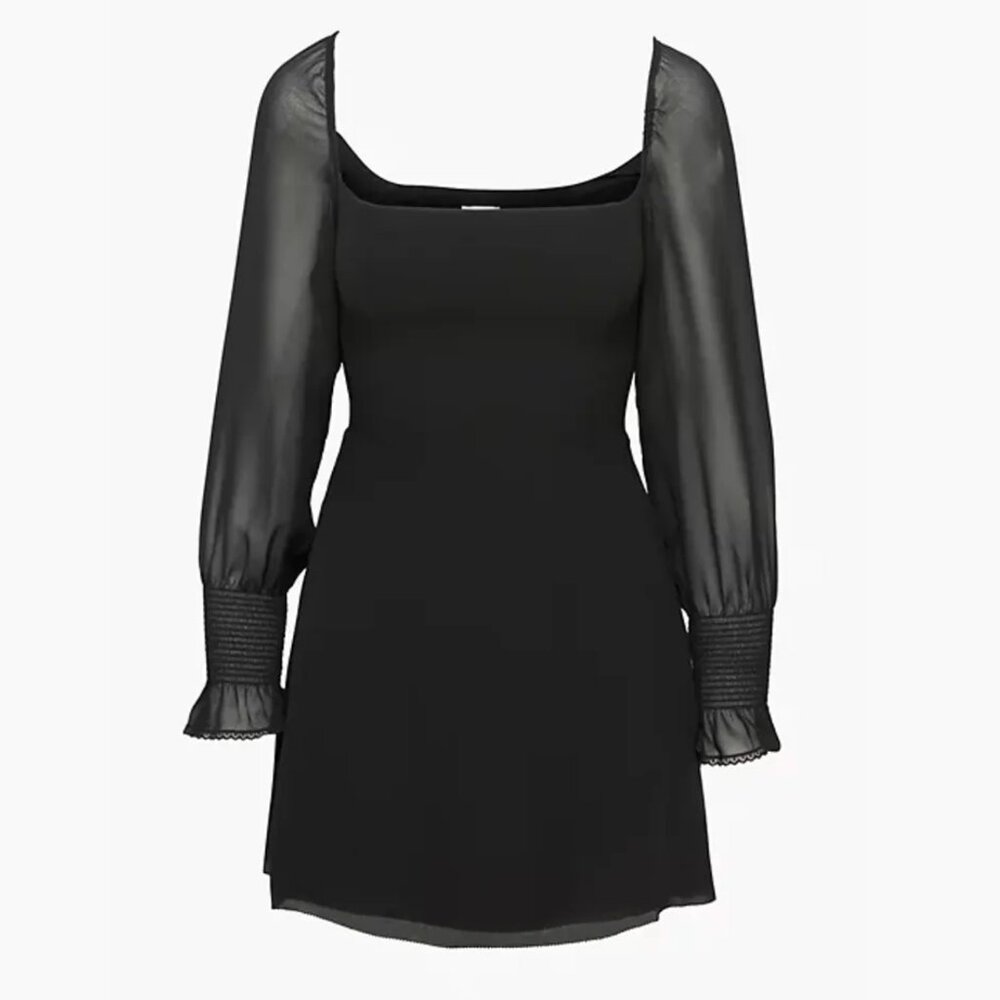 NWT Aritzia Wilfred Emmylou Dress Black XS Size 2